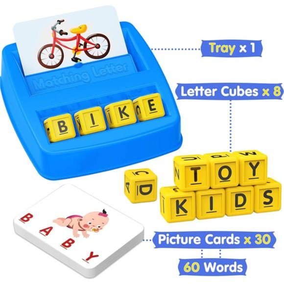 Educational Toys for 3 4 5 Year Old Boys Gift,Matching Letter Game Preschool Toy - Picture 12 of 14